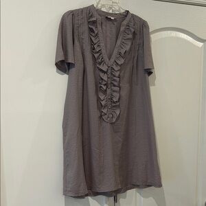 LaRok Gray Textured tunic Blouse